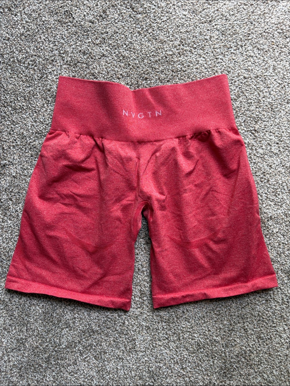 NVGTN High-Waist Crimson Bike Shorts